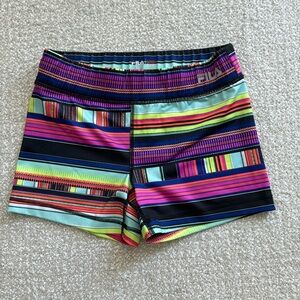 Fila Colorblock Running Shorts Spandex